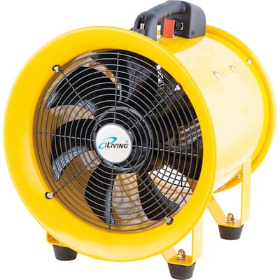 iLIVING 12 inch Utility Blower Exhaust Warehouse Ventilator Fan, 550W, 3450RPM