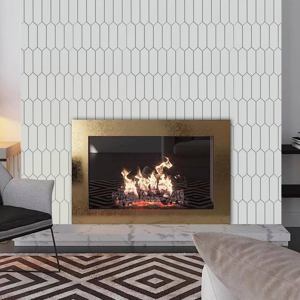 11" X 12" Stone Composite Peel & Stick Subway Tile