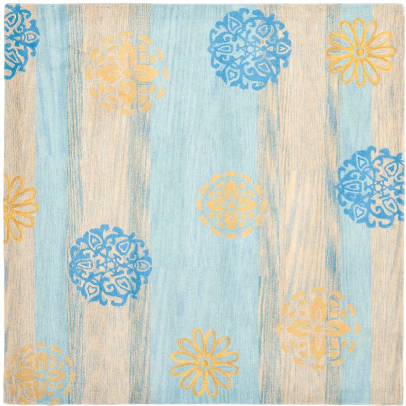 SAFAVIEH Handmade Soho Kourtney Stripe N.Z. Wool Rug