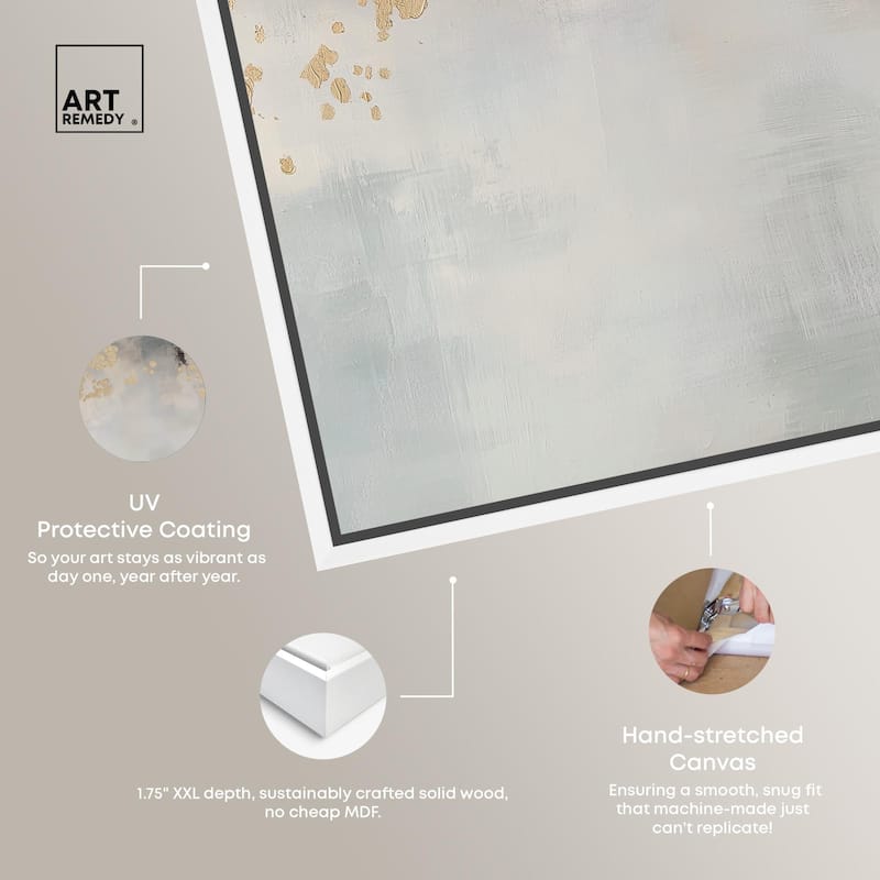 Golden Scatter Canvas by Art Remedy