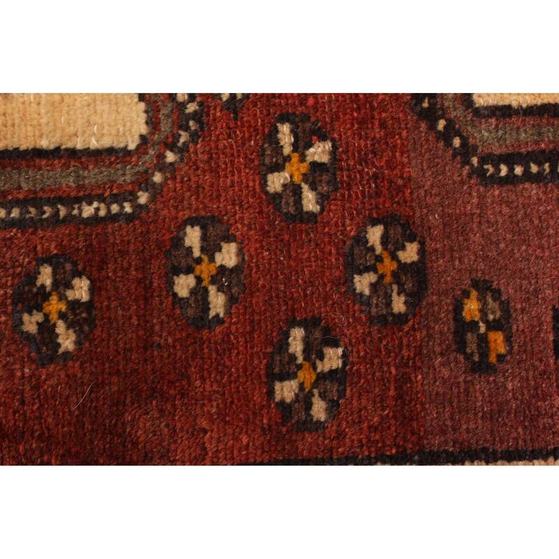 ECARPETGALLERY Hand-knotted Andelz Dark Red Wool Rug - 2'8 x 8'2