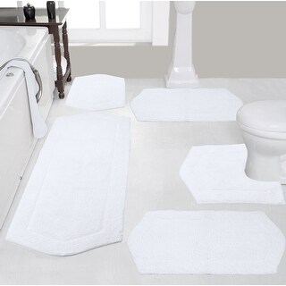 Home Weavers Waterford Collection 5 Piece Genuine Cotton Bath Rugs Set