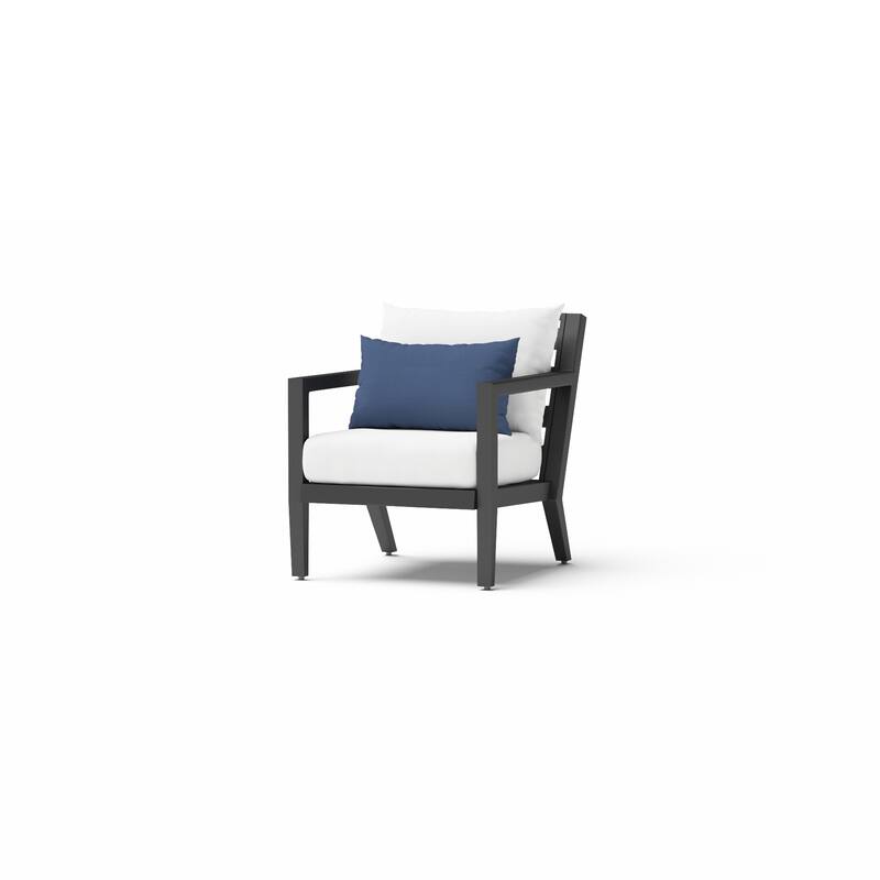 Thelix 5 Piece Sunbrella Outdoor Patio Seating Set