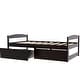 preview thumbnail 25 of 25, Twin Size Platform Bed with Two Drawers - Space-Saving Design, High-Quality Pine Wood