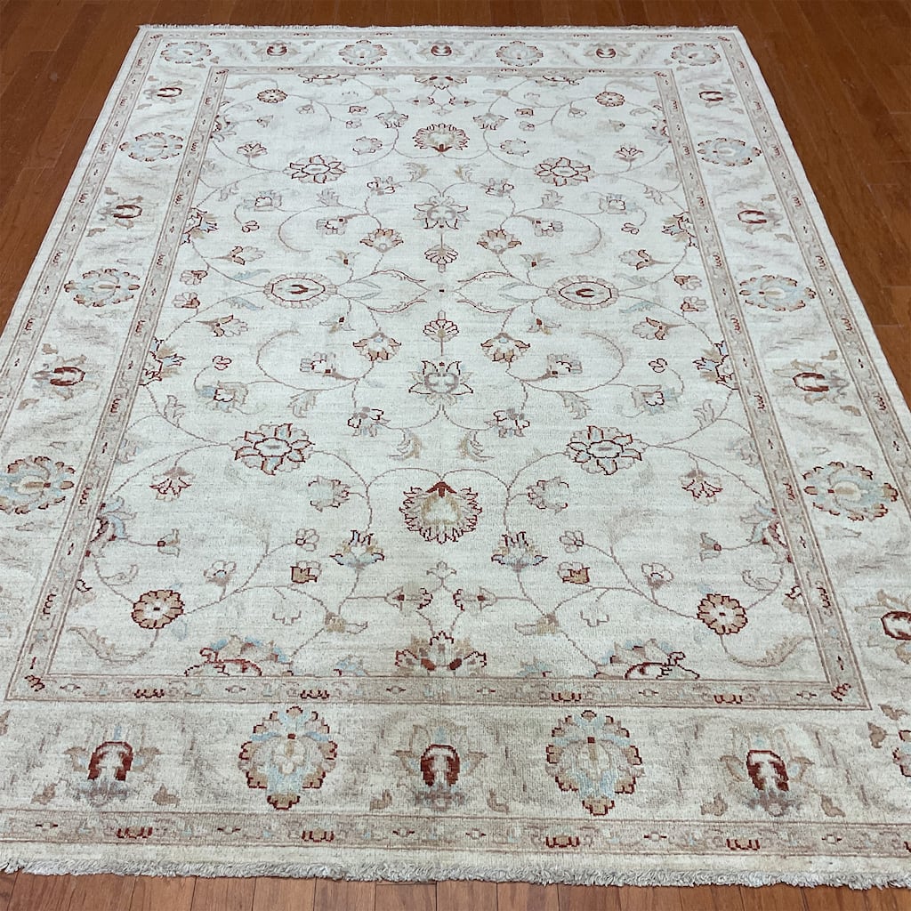 HERAT ORIENTAL Handmade Oushak Wool Rug - 5'8" x 7'9"
