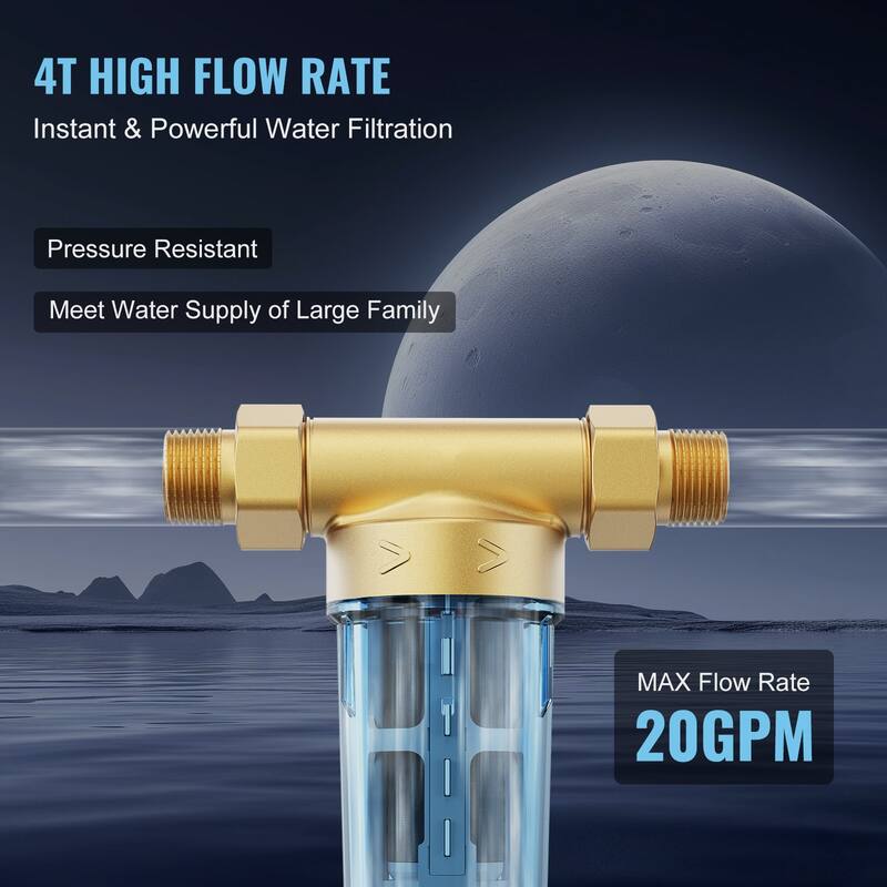 Spin Down Filter for Whole House Water Filtration Systems