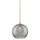 Option Brushed Brass / Light Smoke Deco Swirl