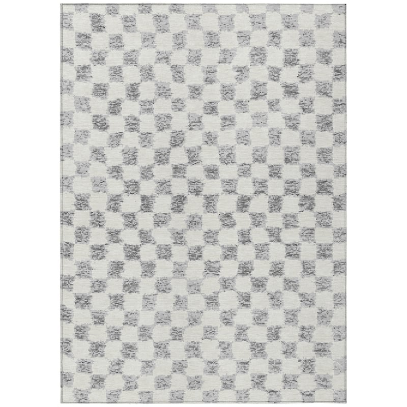 HomeRoots Geometric Transitional Rectangle Outdoor Rug