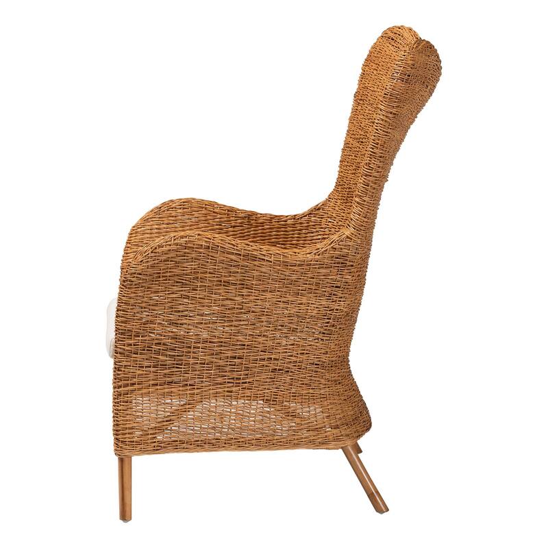 Terra Bohemian Light Honey Rattan Arm Chair