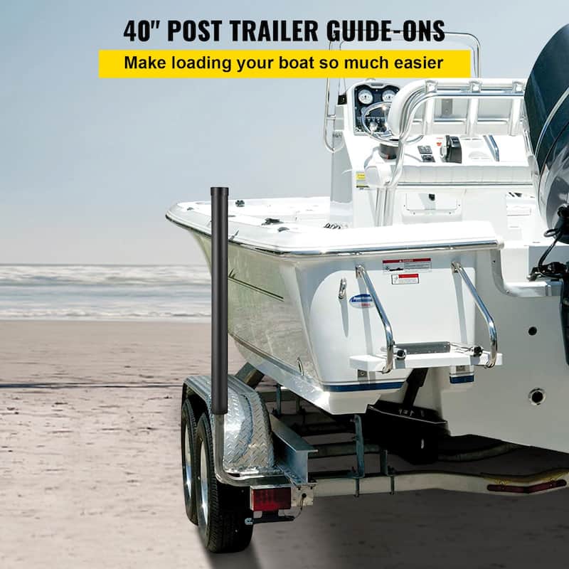 Boat Trailer Guide-ons, One Pair Aluminum Trailer Guide ons, Rust-Resistant Trailer Guides with Adjustable Width