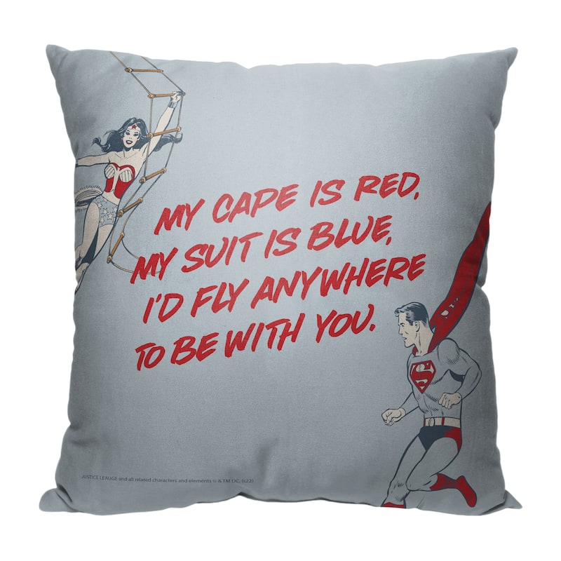 Warner Brothers DC Superman 18 Inch Throw Pillow