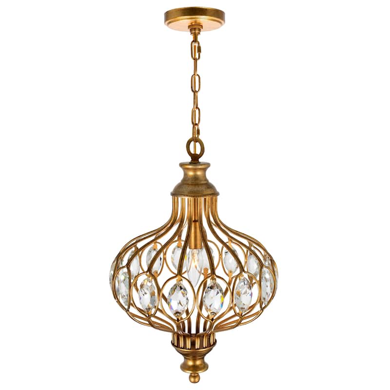 Altair 1 Light Antique Bronze Chandelier - Antique Bronze