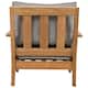 SAFAVIEH Couture Freida Wood Patio Arm Chair - 31.4" W x 35.6" L x 32.6" H - 31"W x 36"D x 33"H