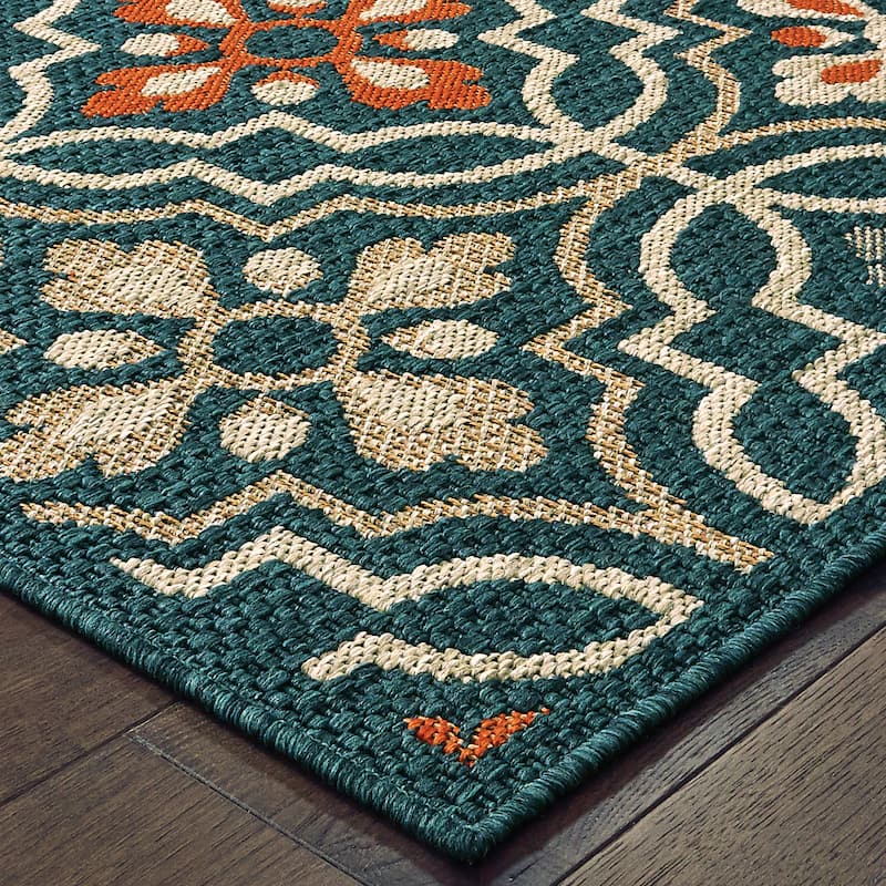 Vista Home Higgins Quatrefoil Panel Indoor/ Outdoor Area Rug by Havenside Home