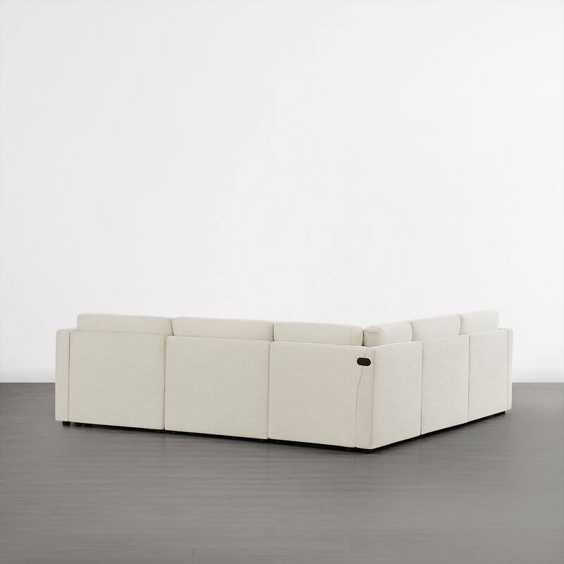 Spruce & Spring Mia Oversized Modular Sectional Fabric Sofa Set