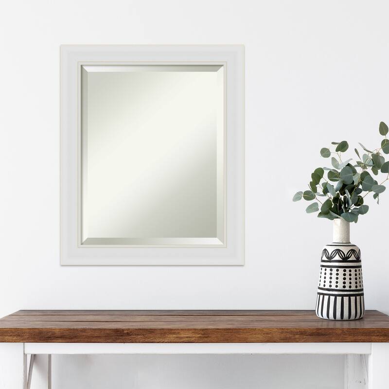 Beveled Wall Mirror - Flair Polished Nickel Frame