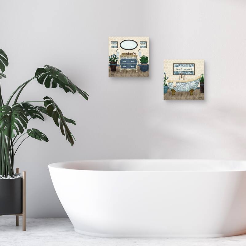 Time to Unwind I, Time to Unwind II by Noonday Design Canvas Art Prints