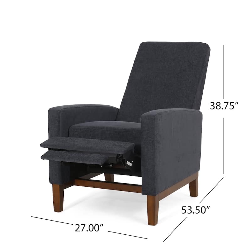 27'' Wide Wood Hand Manual Club Recliner