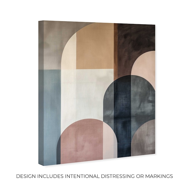 Art Remedy Lost In Transformation Gallery Wrapped Abstract Shapes 1 Piece Canvas Wall Art