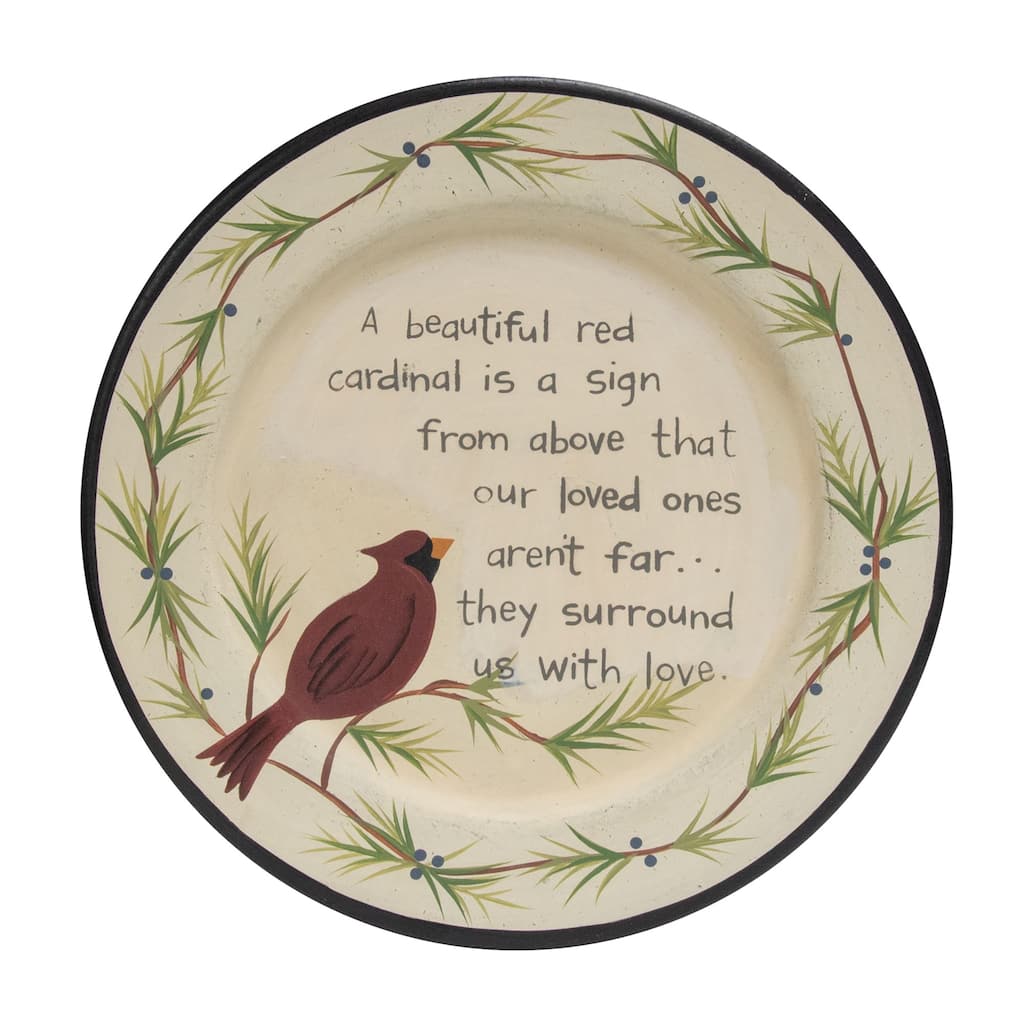 Loved One Cardinal Plate