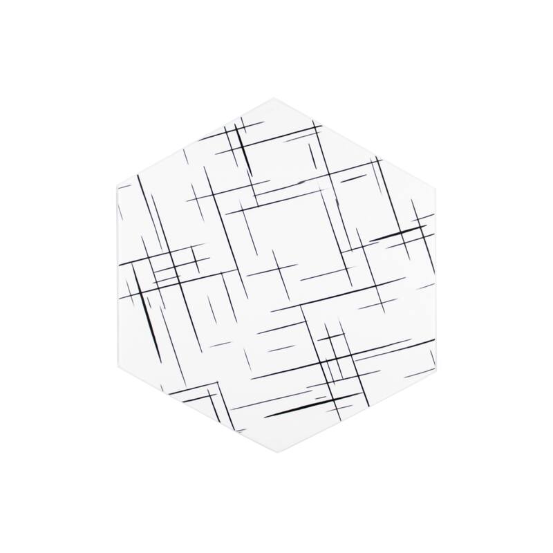 Honeycomb Hexagon 9 in. x 10 in. Glazed Porcelain Wall and Floor Tile