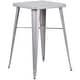 preview thumbnail 25 of 37, 23.75-inch Square Metal Indoor-Outdoor Bar Table Set - 27.75"W x 27.75"D x 40"H
