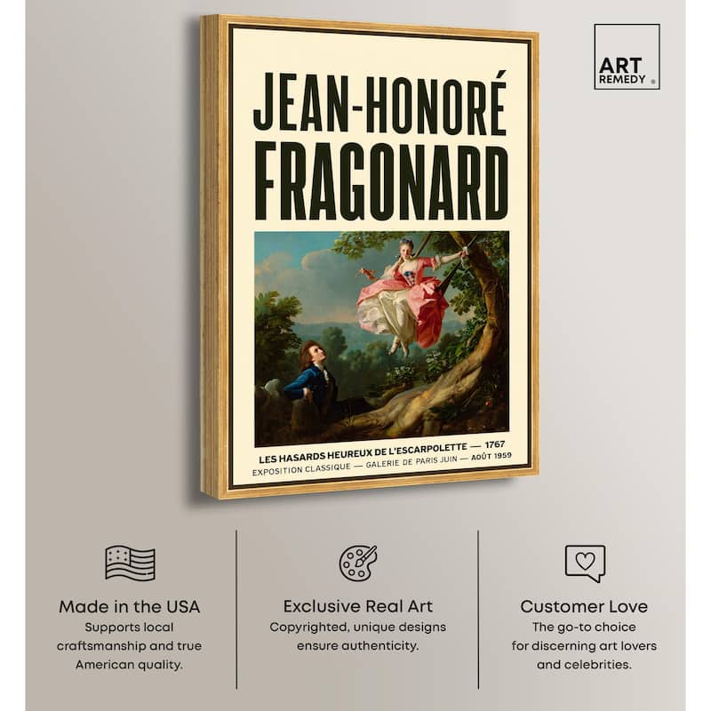 Fragonard's Swing Canvas by Art Remedy
