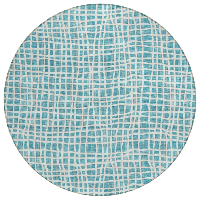 Machine Washable Indoor/ Outdoor Chantille Abstract Modern Rug
