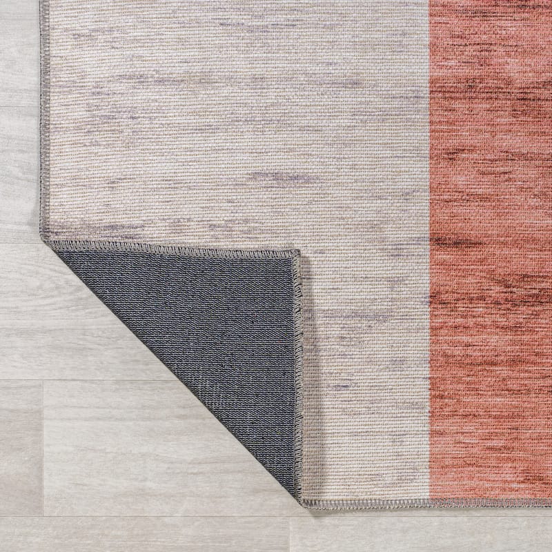 JONATHAN Y Linja Medallion Textured Weave Machine Washable Area Rug