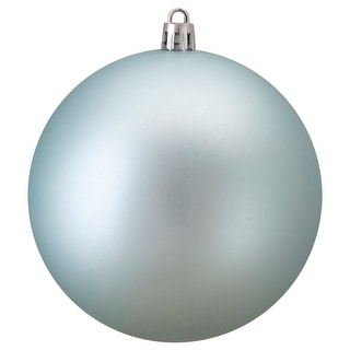 Matte Mermaid Blue Shatterproof Christmas Ball Ornament 4" (100mm)