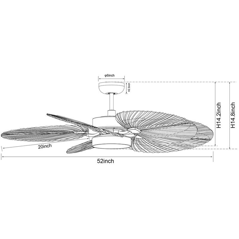 Lucci Air Bali 52" DC Ceiling Fan with Light