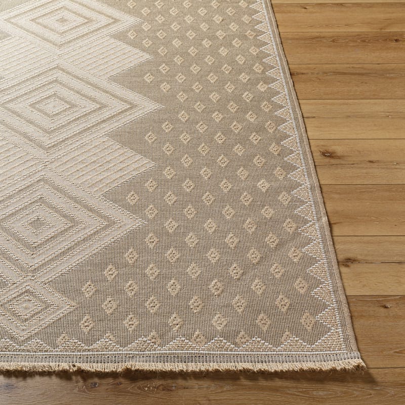 Livabliss Country Mystery Diamond Washable Area Rug