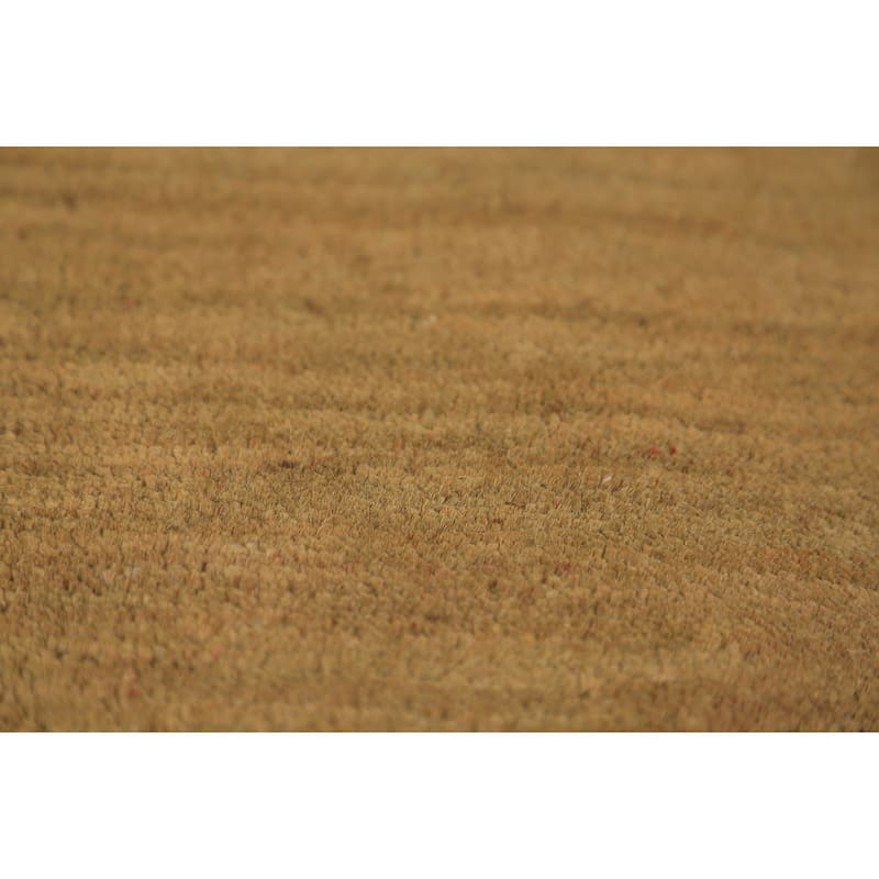 Modern Yellow Gabbeh Oriental Area Rug Handmade Wool Carpet - 5'0" x 6'7"