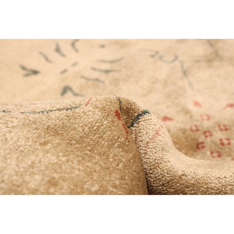 ECARPETGALLERY Hand-knotted Vibrance Khaki Wool Rug - 8'10 x 11'8