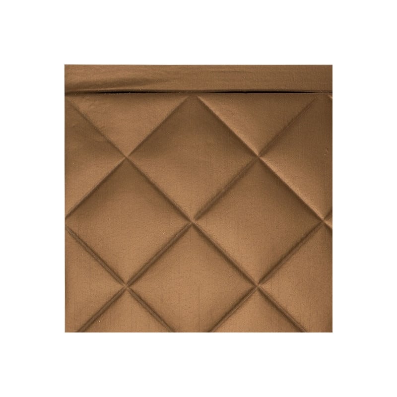 Fasade Quilted Decorative Vinyl 18in x 24in Backsplash Panel in Oil-Rubbed Bronze - 6x6 in. Sample