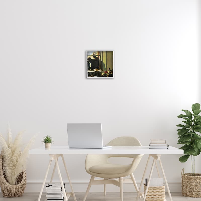 Stupell Gorilla in Window Scene Framed Giclee Art Design By Keith Thomson