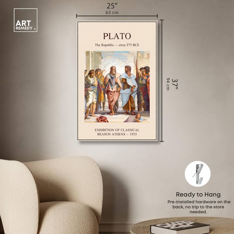 World of Plato's Republic Canvas by Art Remedy