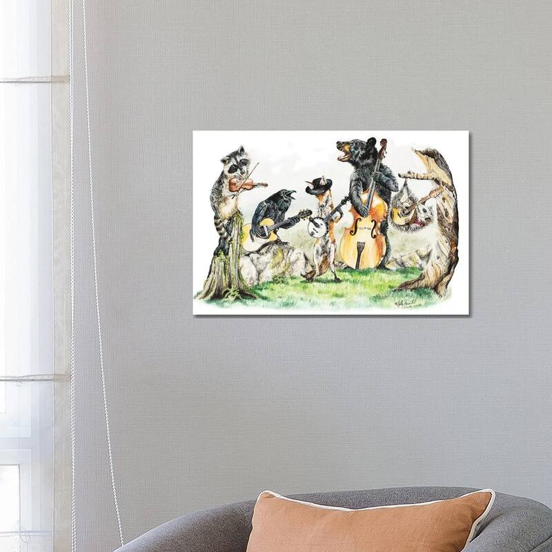 iCanvas "Bluegrass Gang" by Holly Simental Canvas Print - 18x26x1.5