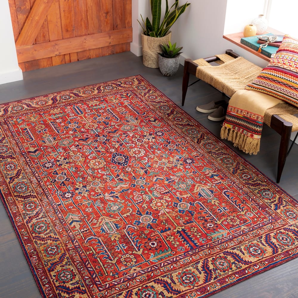 Livabliss Rawle Traditional Floral Printed Area rug