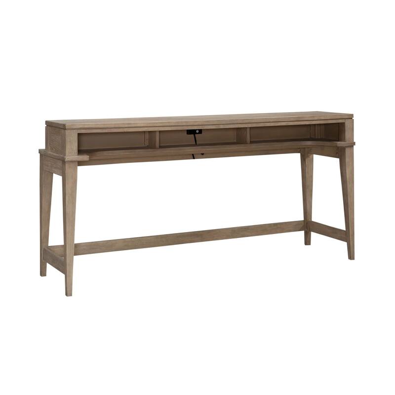 Liberty Furniture Brentwood Oak Bar Console, Optional Swivel Stools