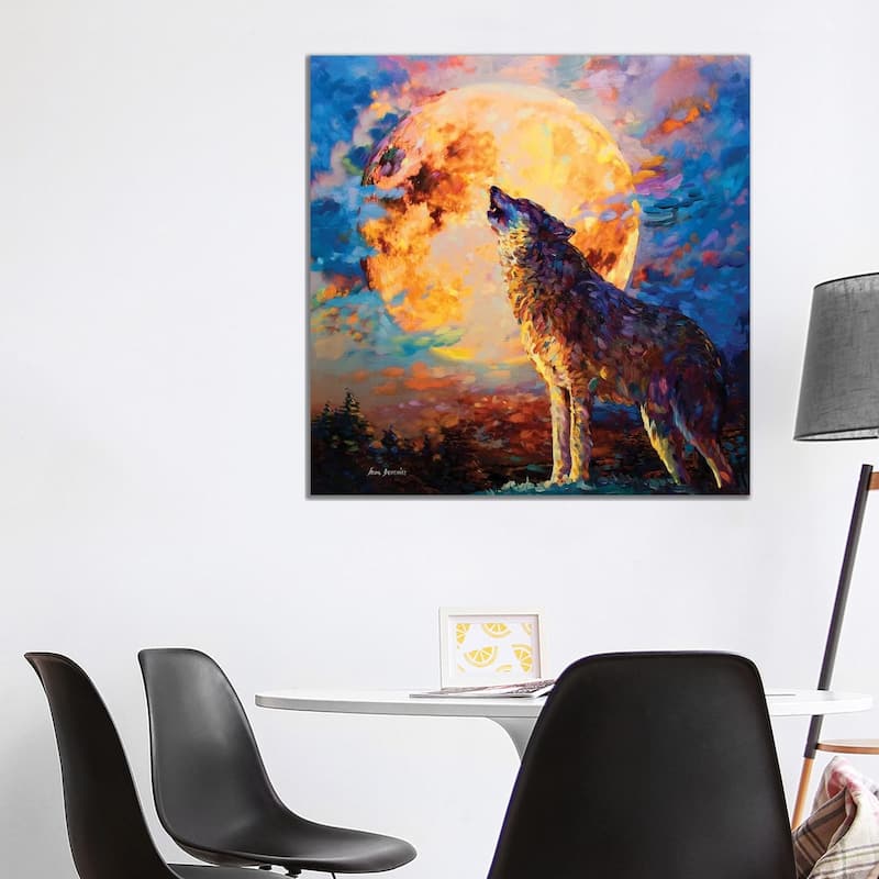 iCanvas "Wolf Art" by Leon Devenice Canvas Print - 37x37x1.5