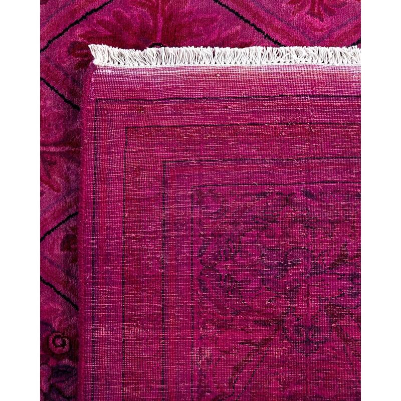 Fine Vibrance One-of-a-Kind Hand-Knotted Area Rug - Pink, 9' 1" x 12' 3" - 9' 1" x 12' 3"