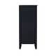 preview thumbnail 4 of 11, Linon Ava Black Small Cabinet with Glass Door