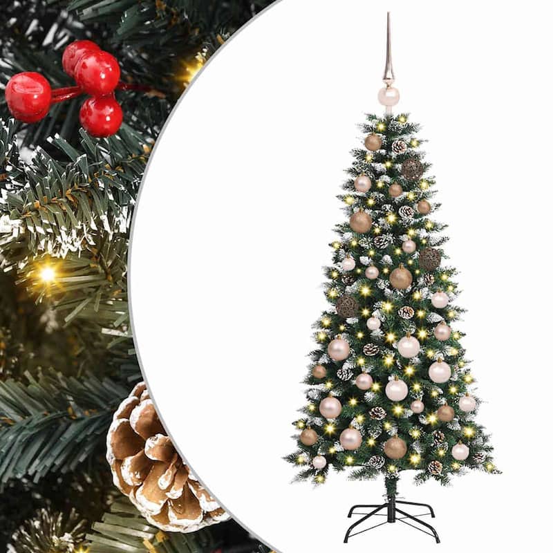 vidaXL Artificial Christmas Tree with 150 LEDs Green