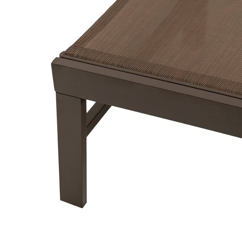 VredHom Outdoor Furniture Patio Chaise Lounge with Side Table - 76.38 " L x 23.62 " W x 13" H