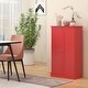 preview thumbnail 1 of 4, 41" Kitchen Pantry Storage Cabinet,Freestanding Kitchen Cabinet Red