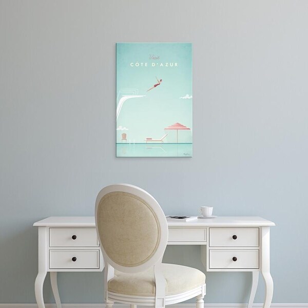 Easy Art Prints Henry Rivers's 'Cote d'Azur' Premium Canvas Art