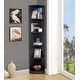 preview thumbnail 65 of 104, Q-Max 5-tier Wood Display Corner Bookcase
