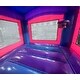 preview thumbnail 4 of 3, Pogo Bounce House Crossover Bounce House with Slide, Deluxe Pink