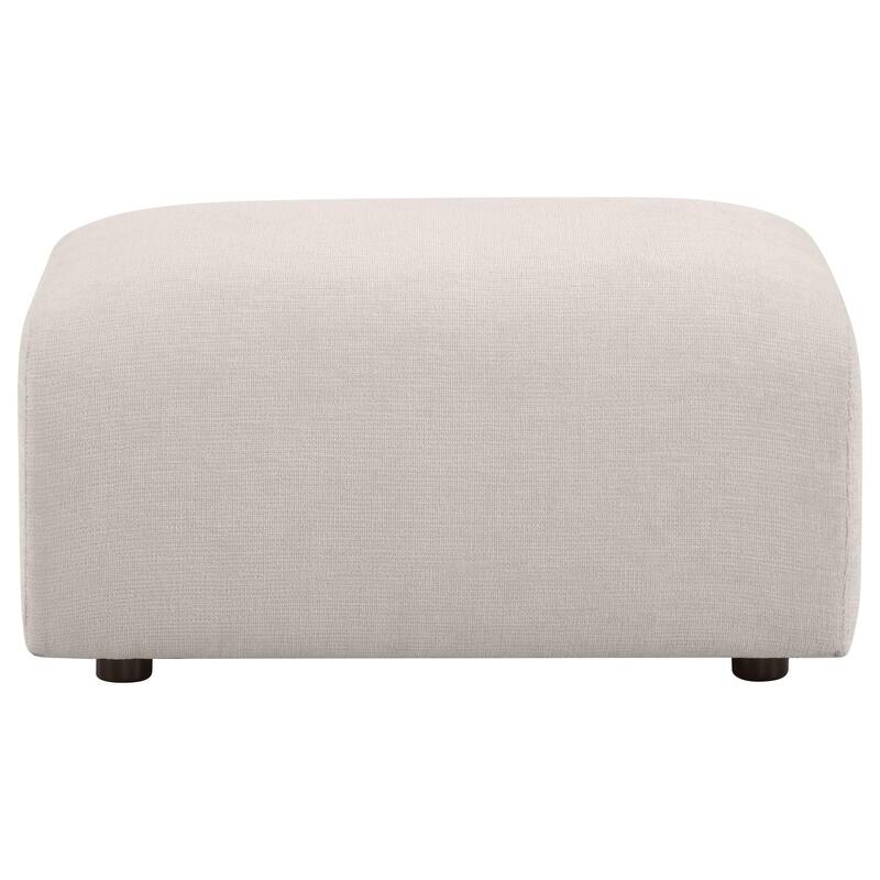 Burnett Chenille Upholstered Ottoman
